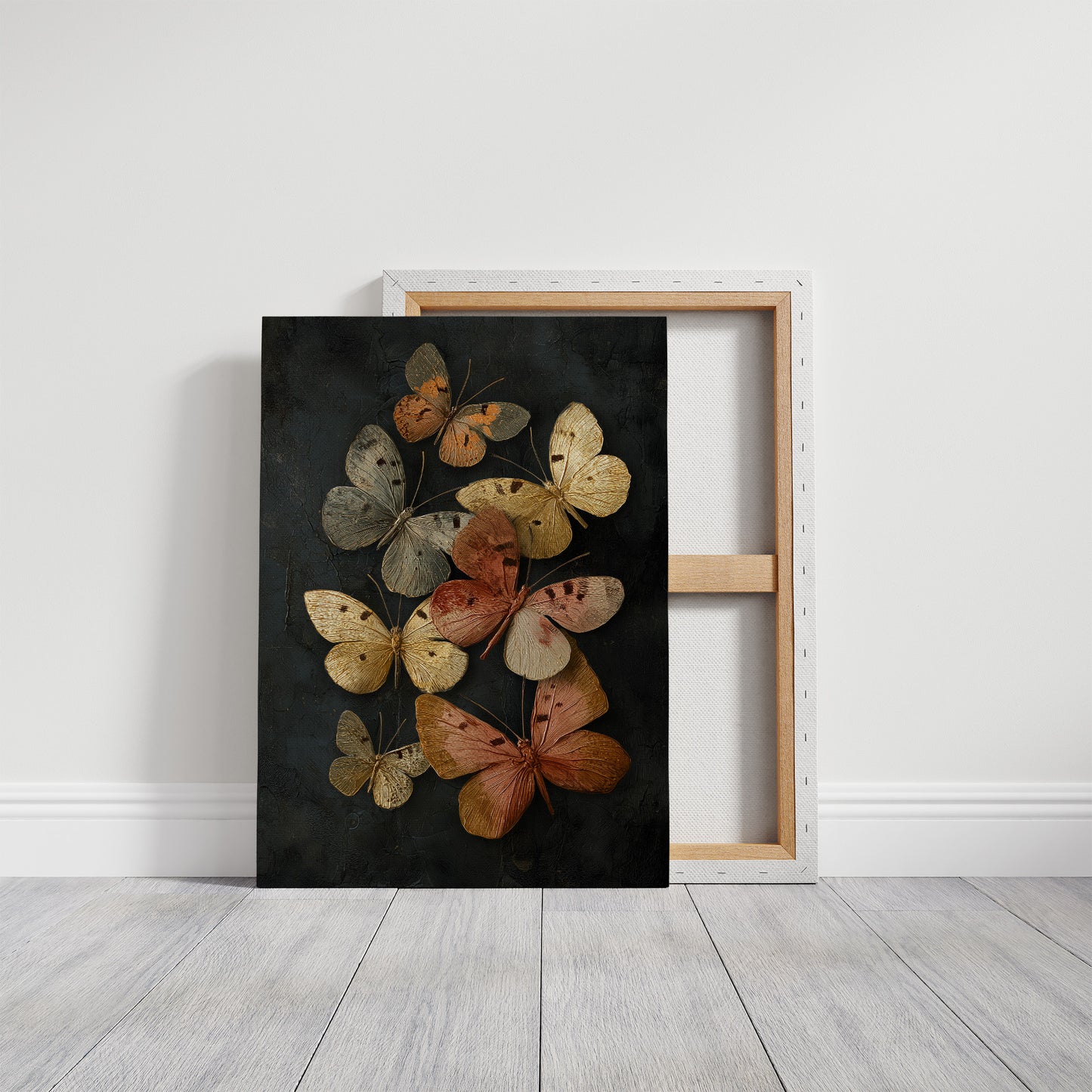 Copper Wings Against Midnight Sky