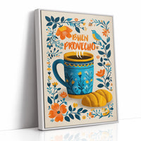 Morning Greetings In Blue And Gold