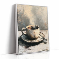 Weathered Brew: A Rustic Coffee Still Life