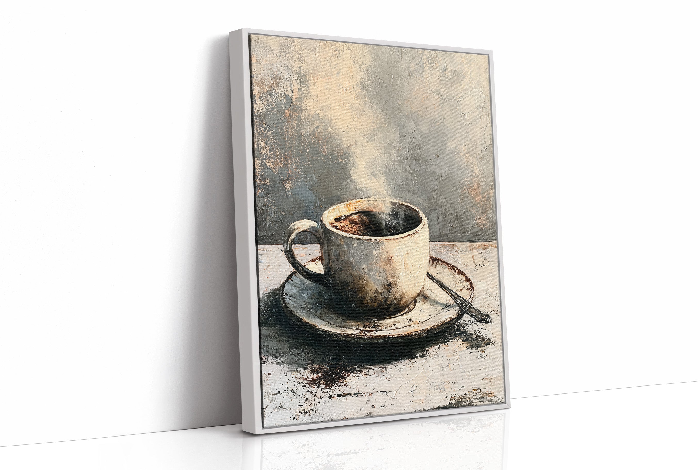 Weathered Brew: A Rustic Coffee Still Life