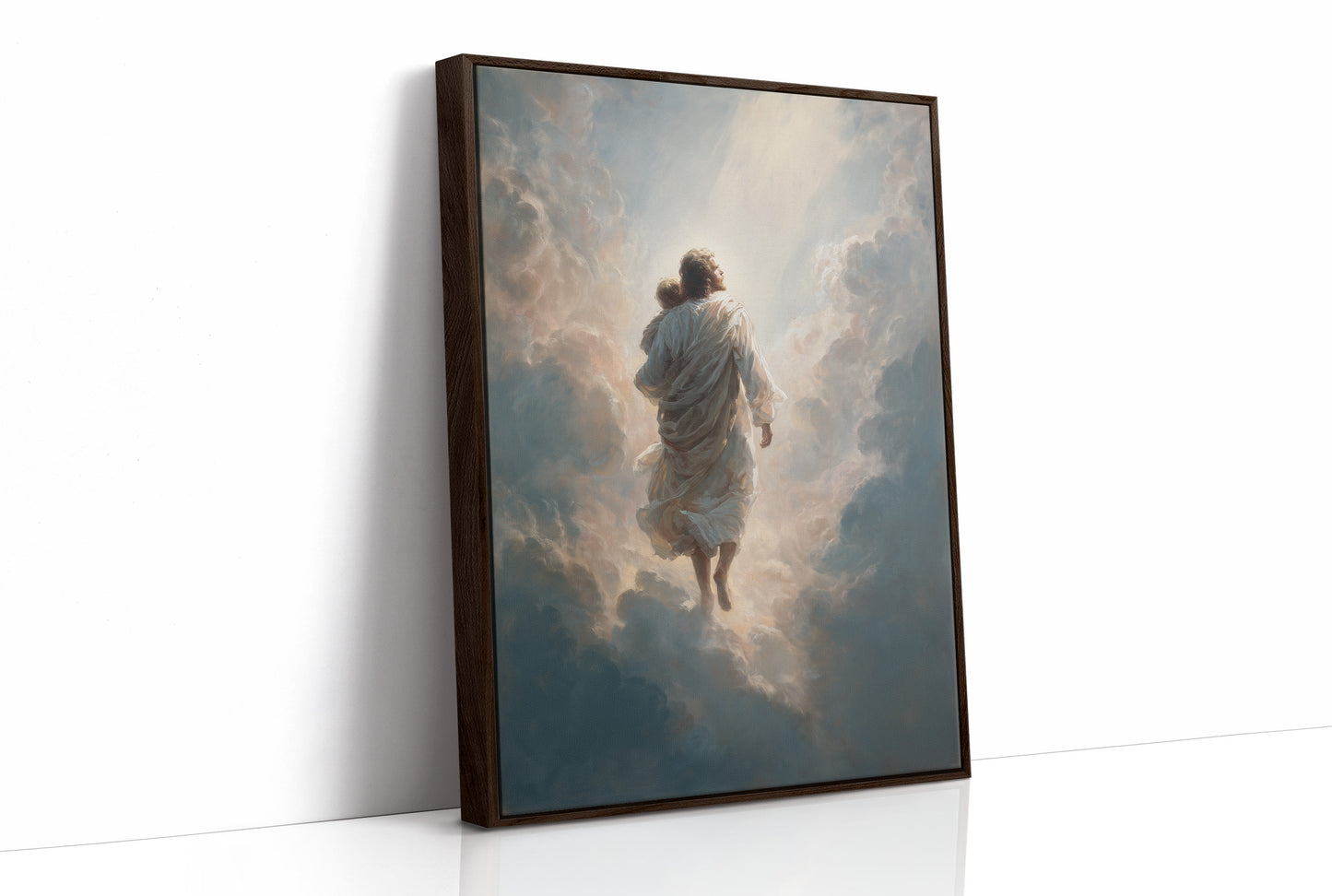 Celestial Journey Through Parted Clouds
