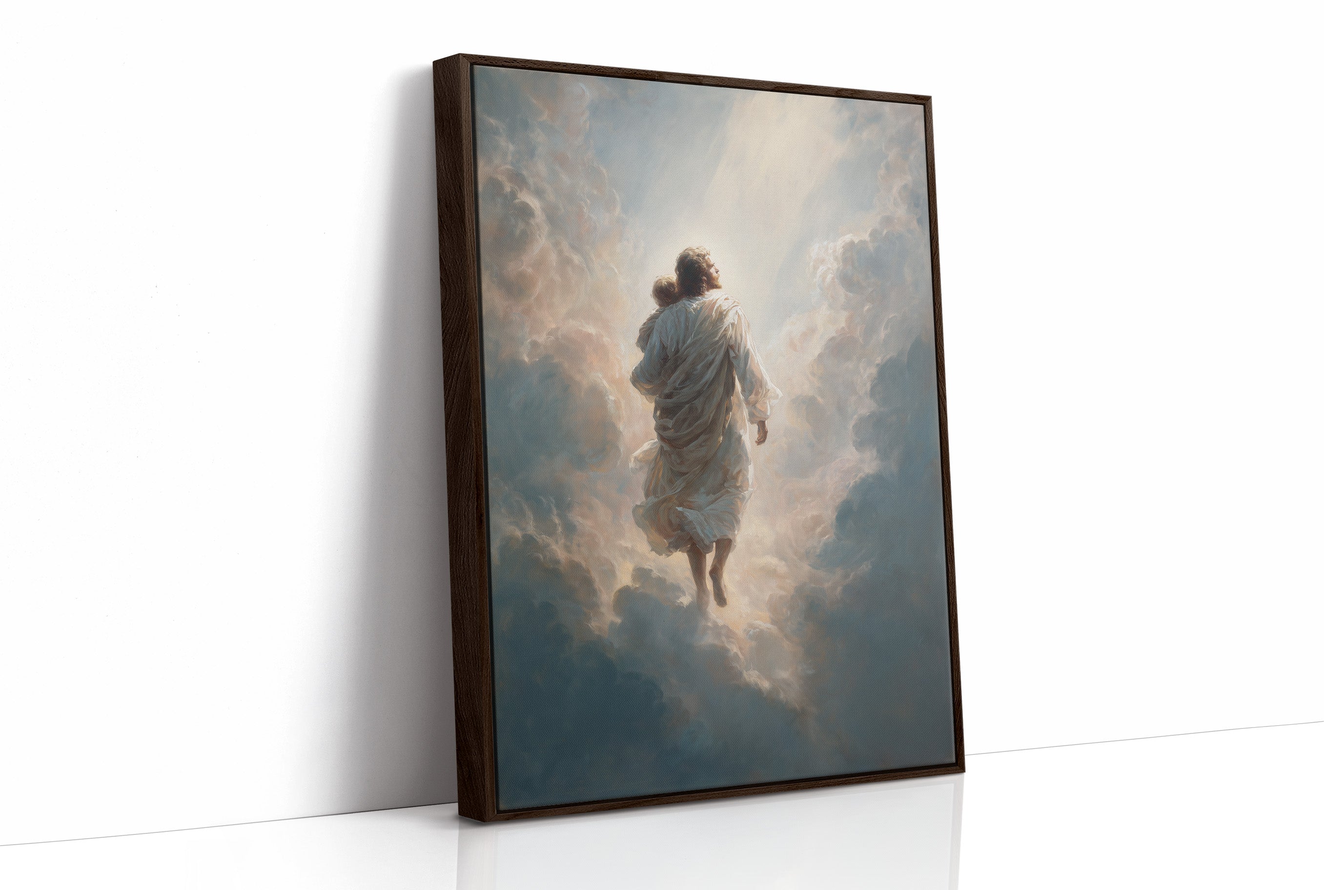 Celestial Journey Through Parted Clouds