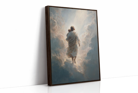 Celestial Journey Through Parted Clouds