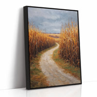 Autumn Path Through Golden Fields