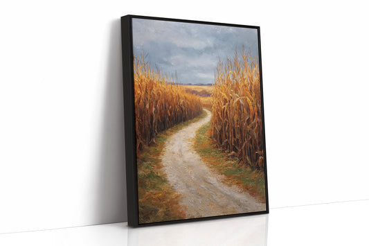 Autumn Path Through Golden Fields