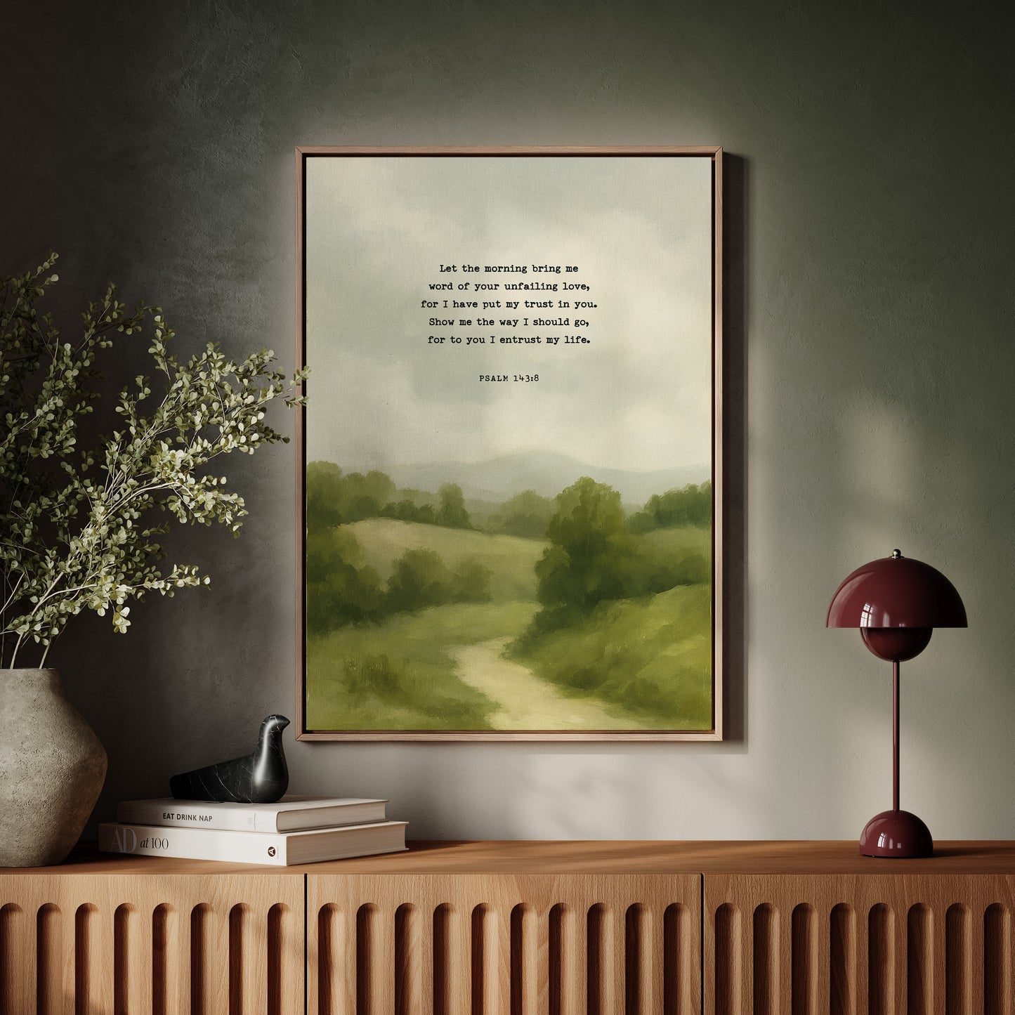 Morning Trust Psalm 143:8 Landscape Print
