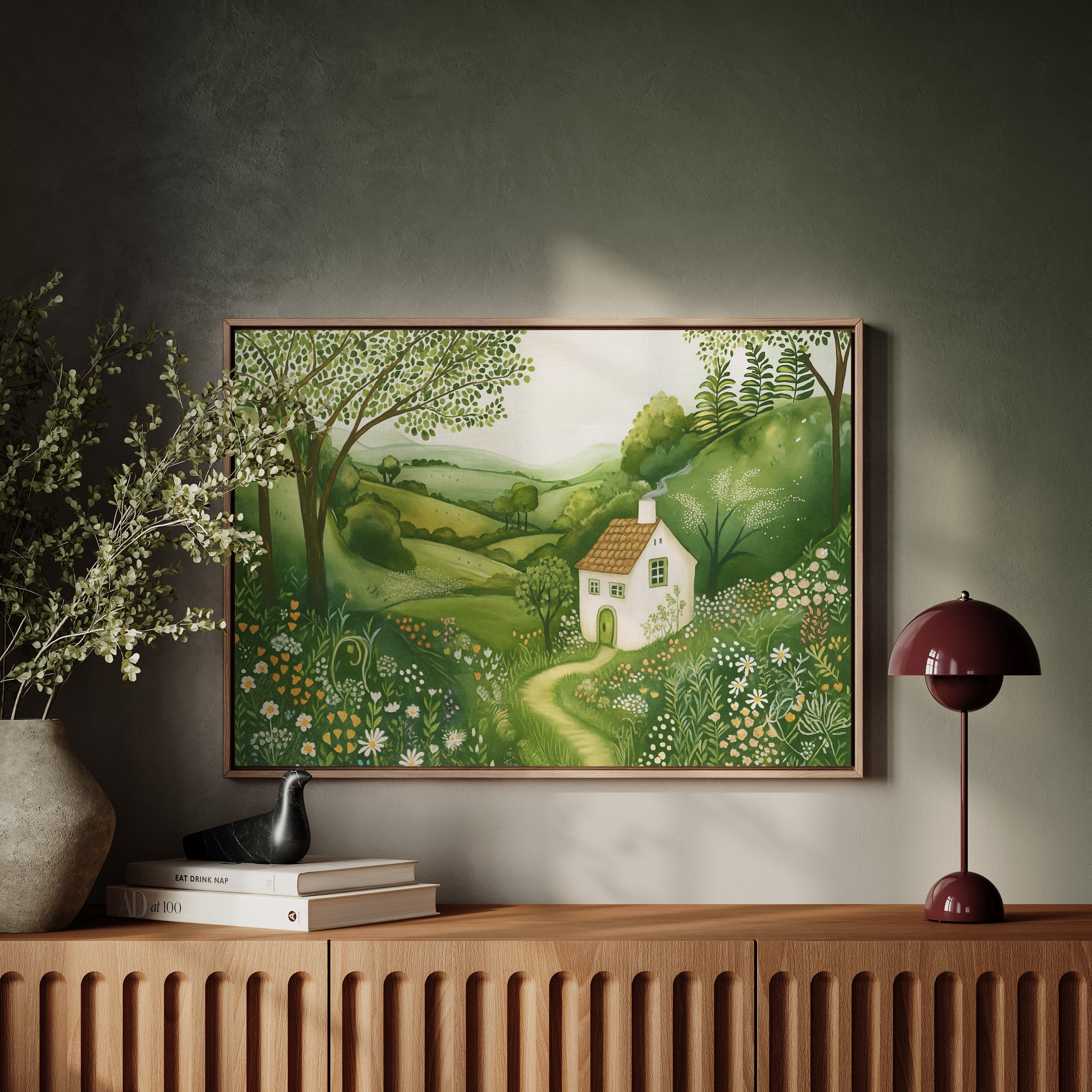 Cottage Path Through the Wildflowers