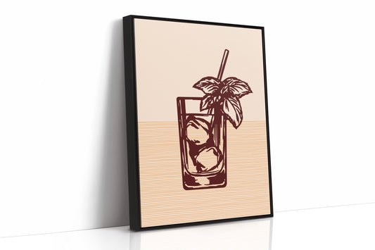 Mint Leaves Sway Above Ice
