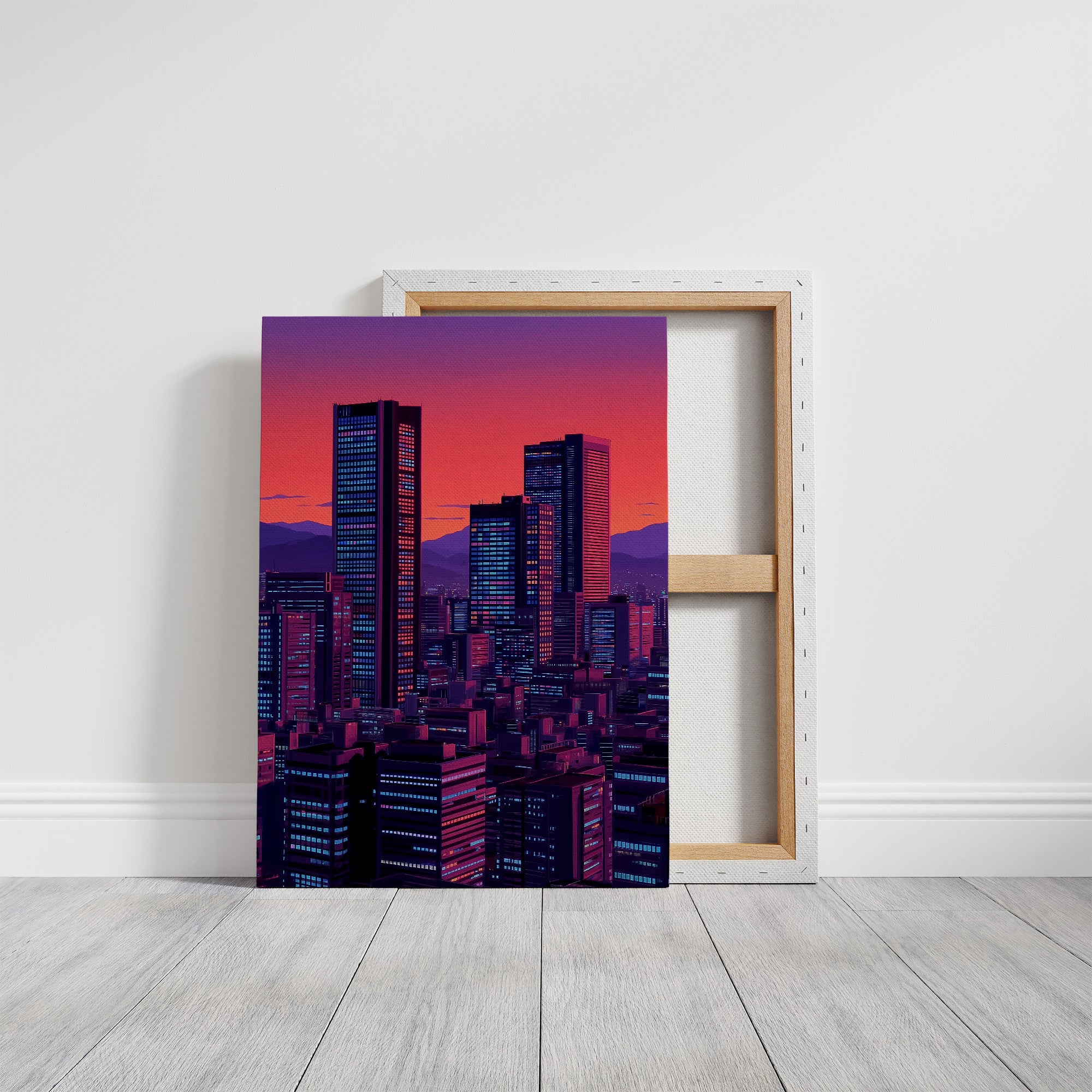 Neon Towers Paint Twilight Dreams