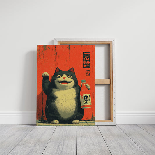 Lucky Cat Tends The Bar