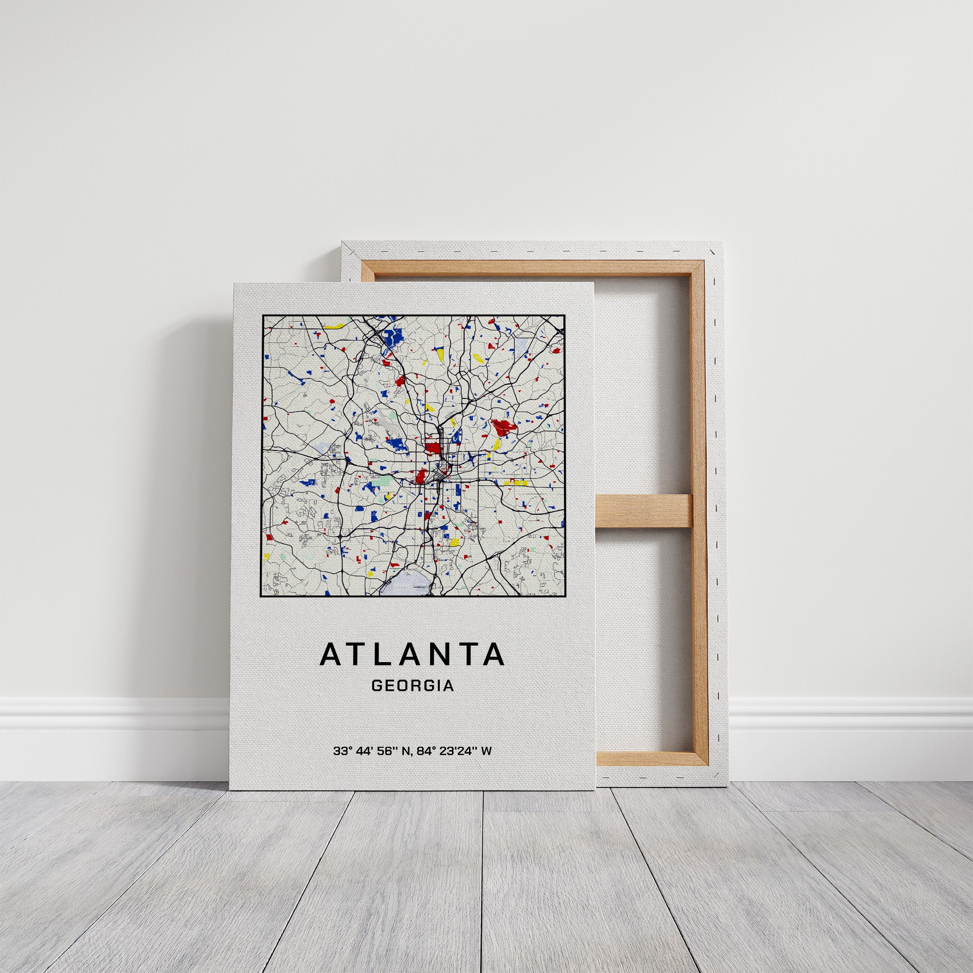 Atlanta, Mapped in Primary Colors