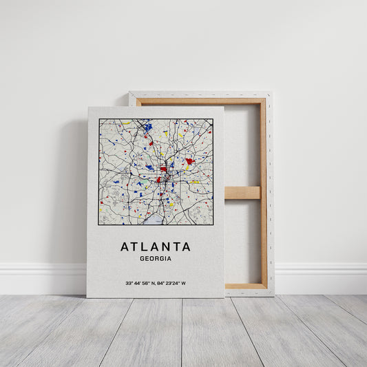 Atlanta, Mapped in Primary Colors