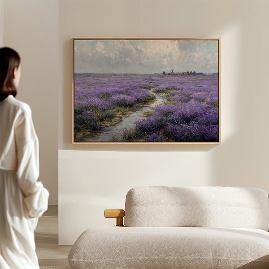 Lavender Paths Lead To Windmills