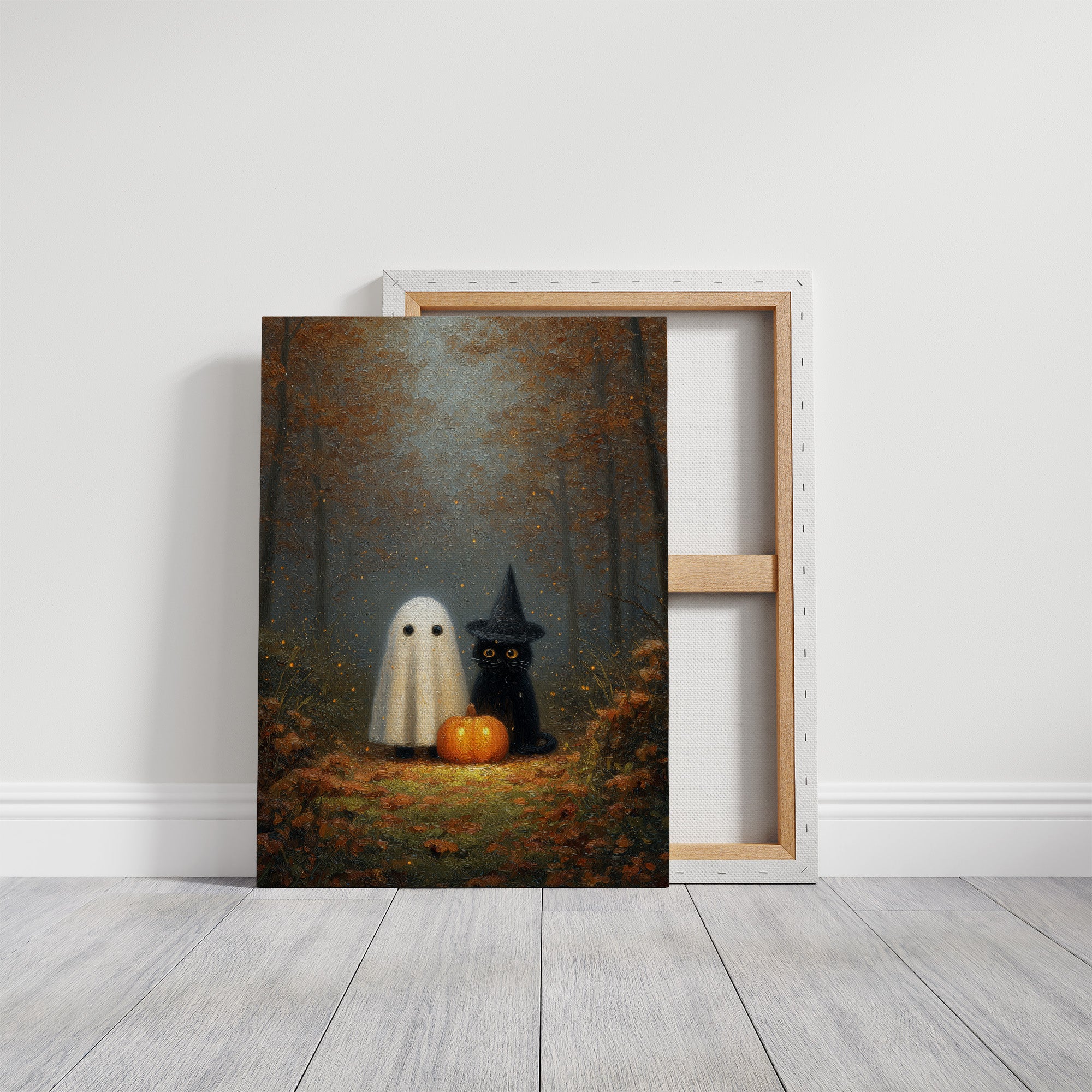 Midnight Friends In Autumn Woods