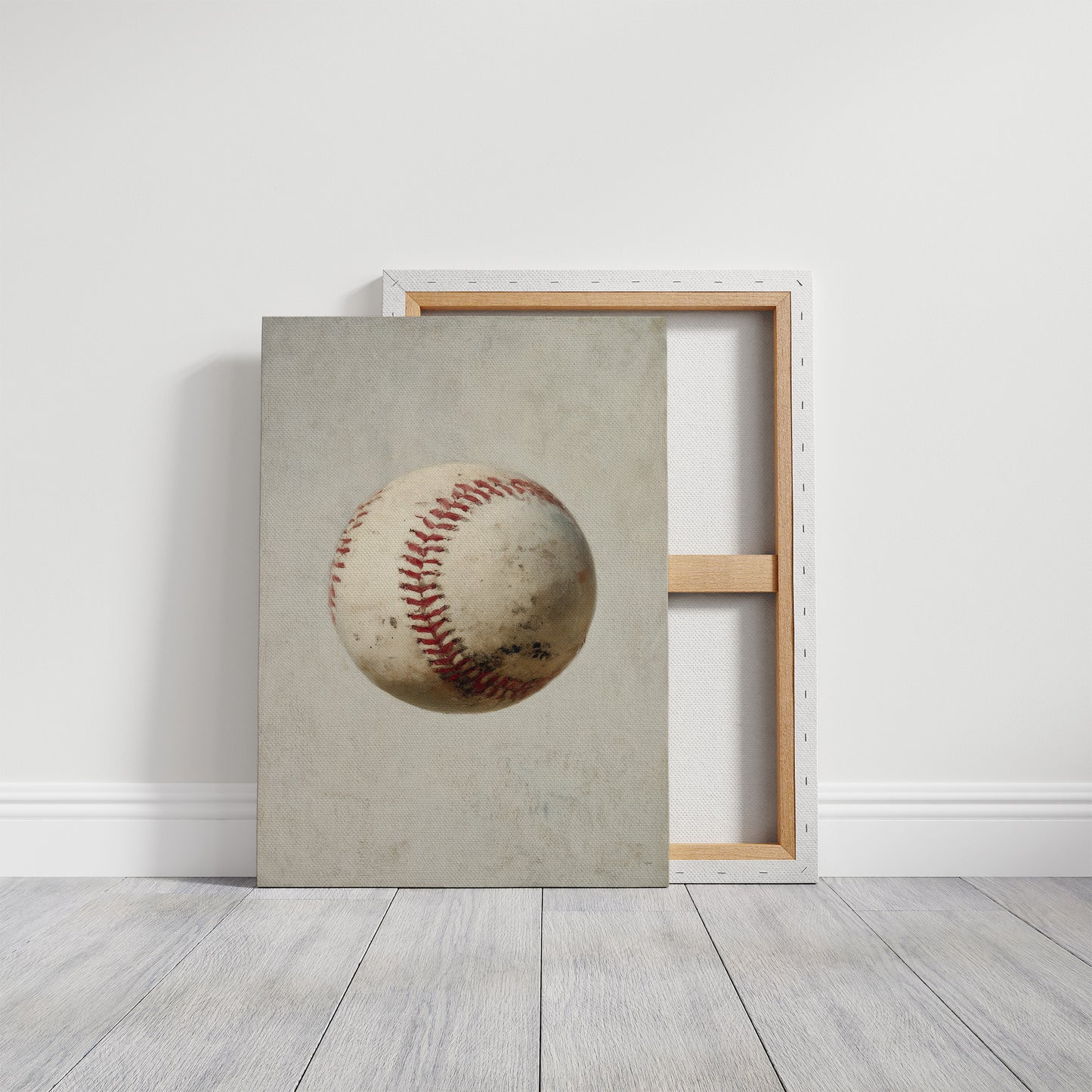 Vintage Baseball in Neutral Tones
