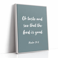 Sacred Words On Sage Canvas