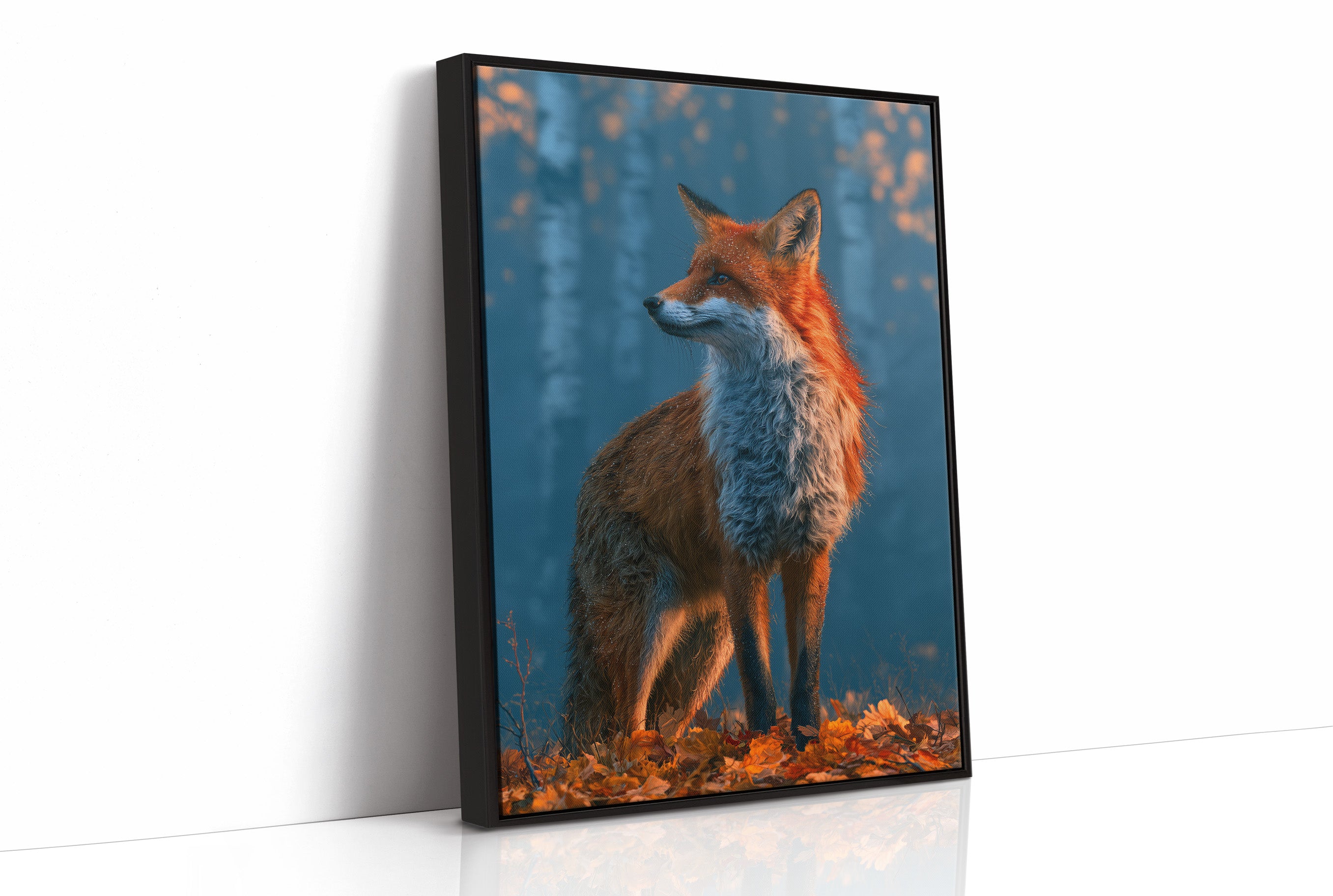 Fox in Frosted Amber Light