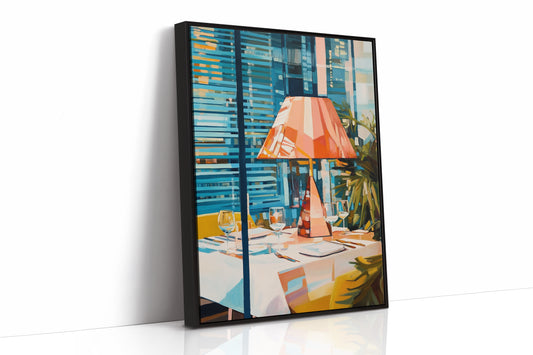 Coral Lamp Lights Summer Evening