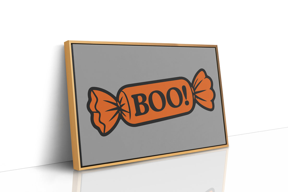 Boo Wrapped Candy Illustration