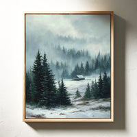 A Cabin Beneath Silent Pines