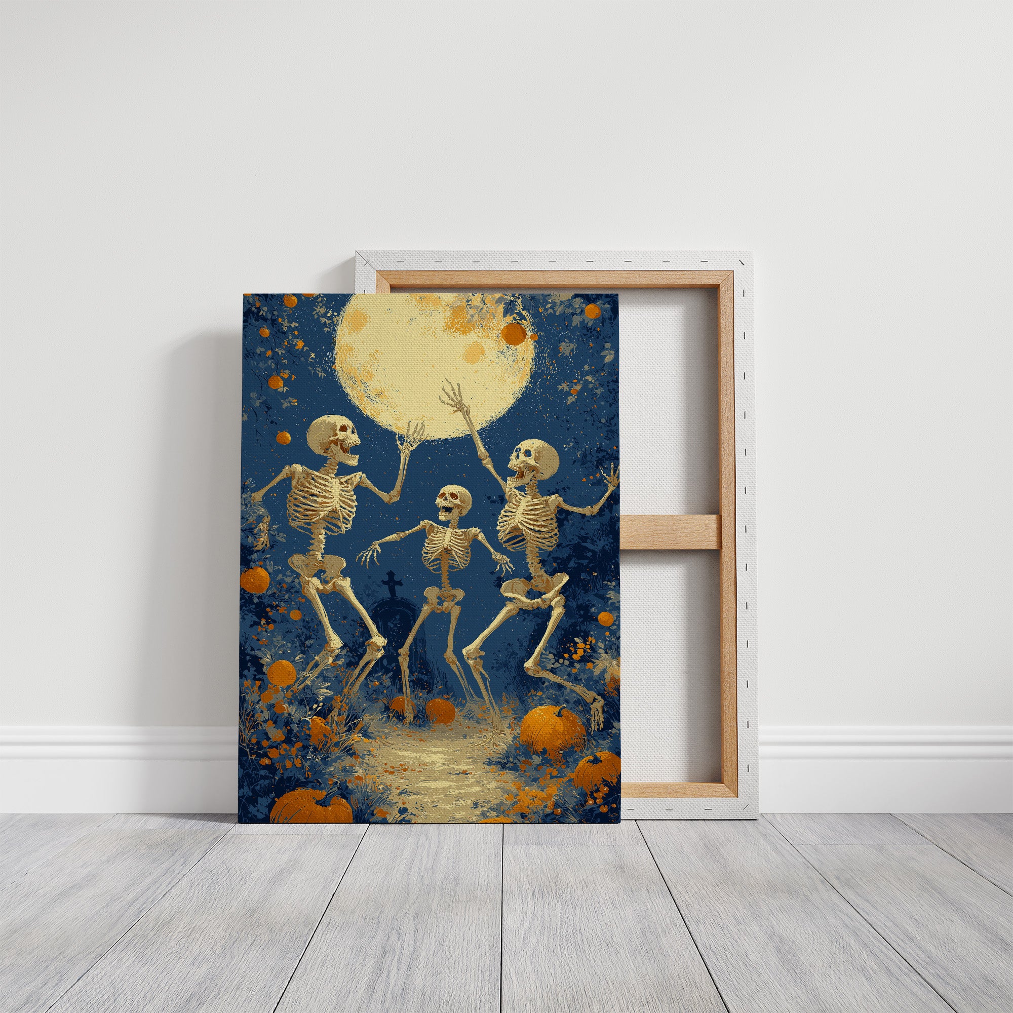 Skeletons Dance Beneath the Harvest Moon
