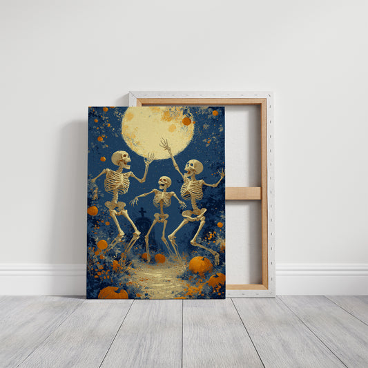 Skeletons Dance Beneath the Harvest Moon