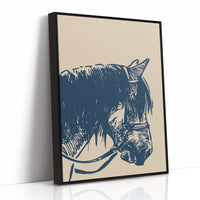 Midnight Blue Stallion Speaks Softly