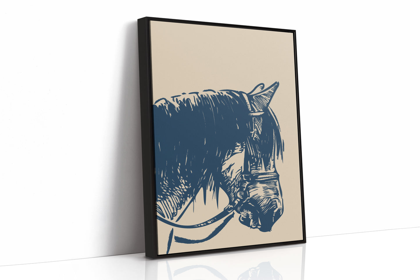 Midnight Blue Stallion Speaks Softly