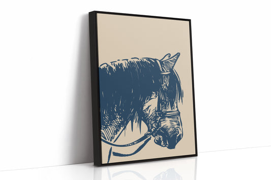 Midnight Blue Stallion Speaks Softly