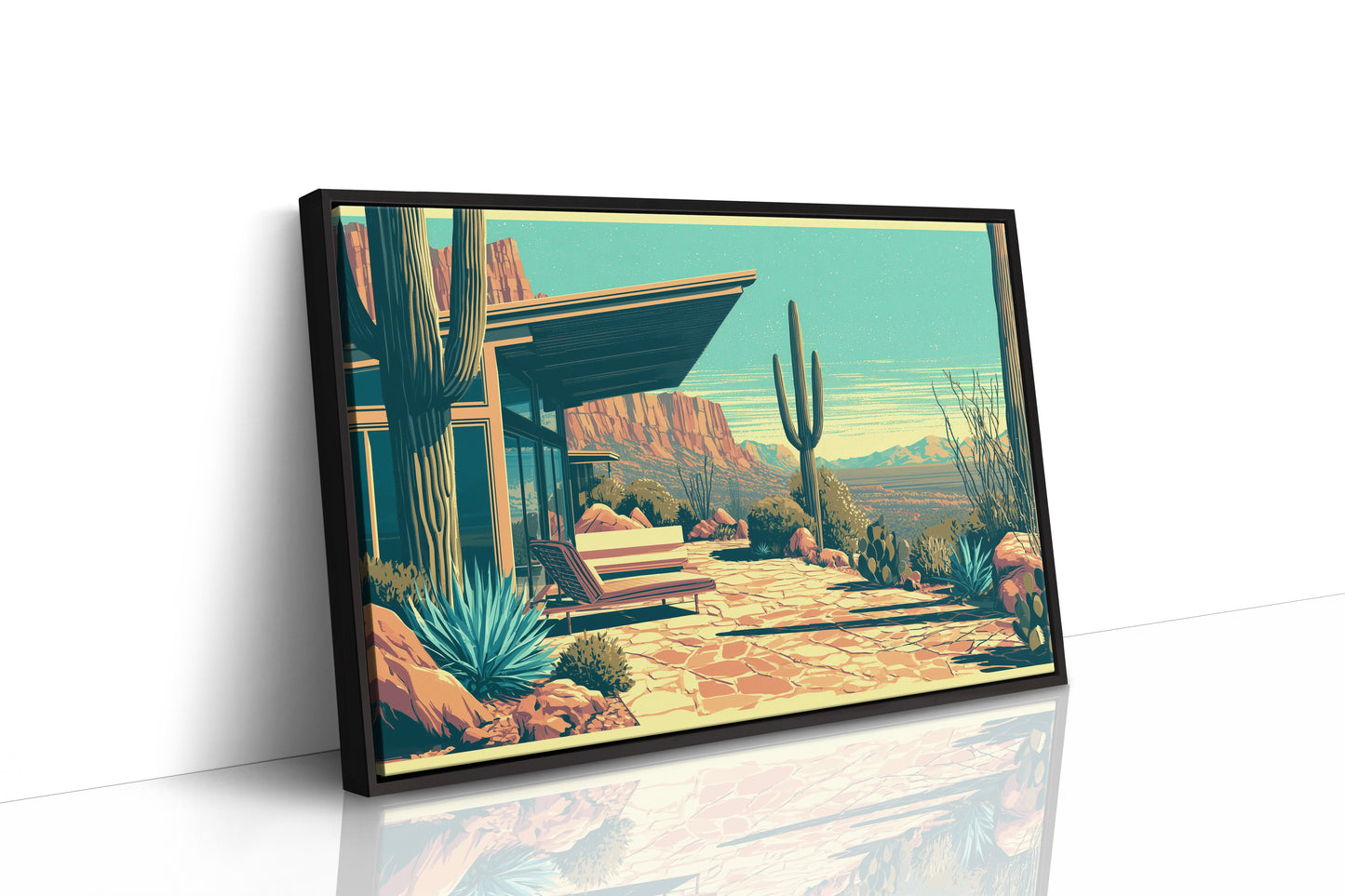 Canyon View, Mid-Century Patio