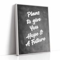 Promises Written On Blackboard Canvas