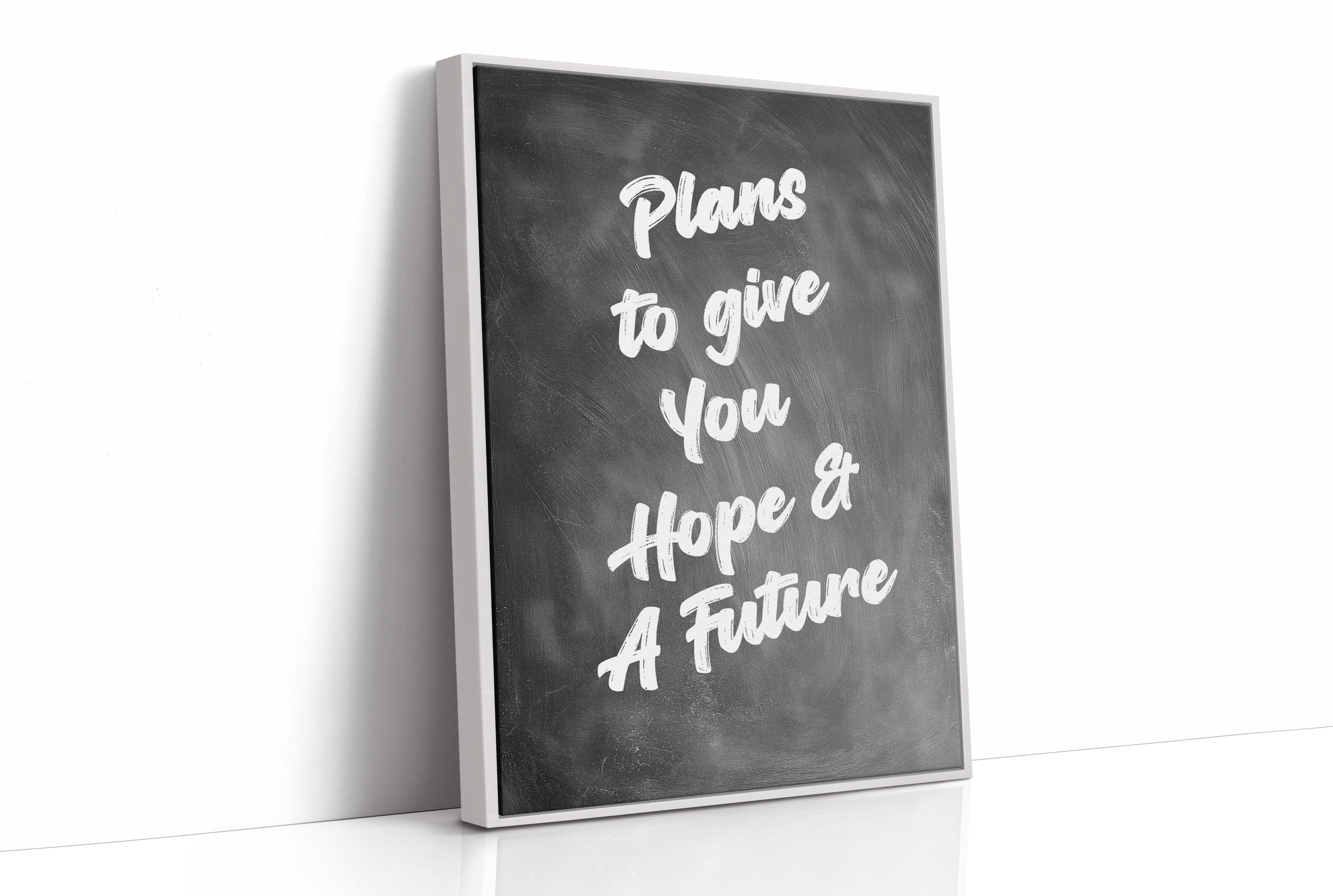 Promises Written On Blackboard Canvas