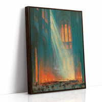 Cathedral Light Cuts Through the Crowd