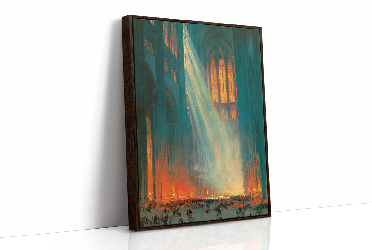 Cathedral Light Cuts Through the Crowd