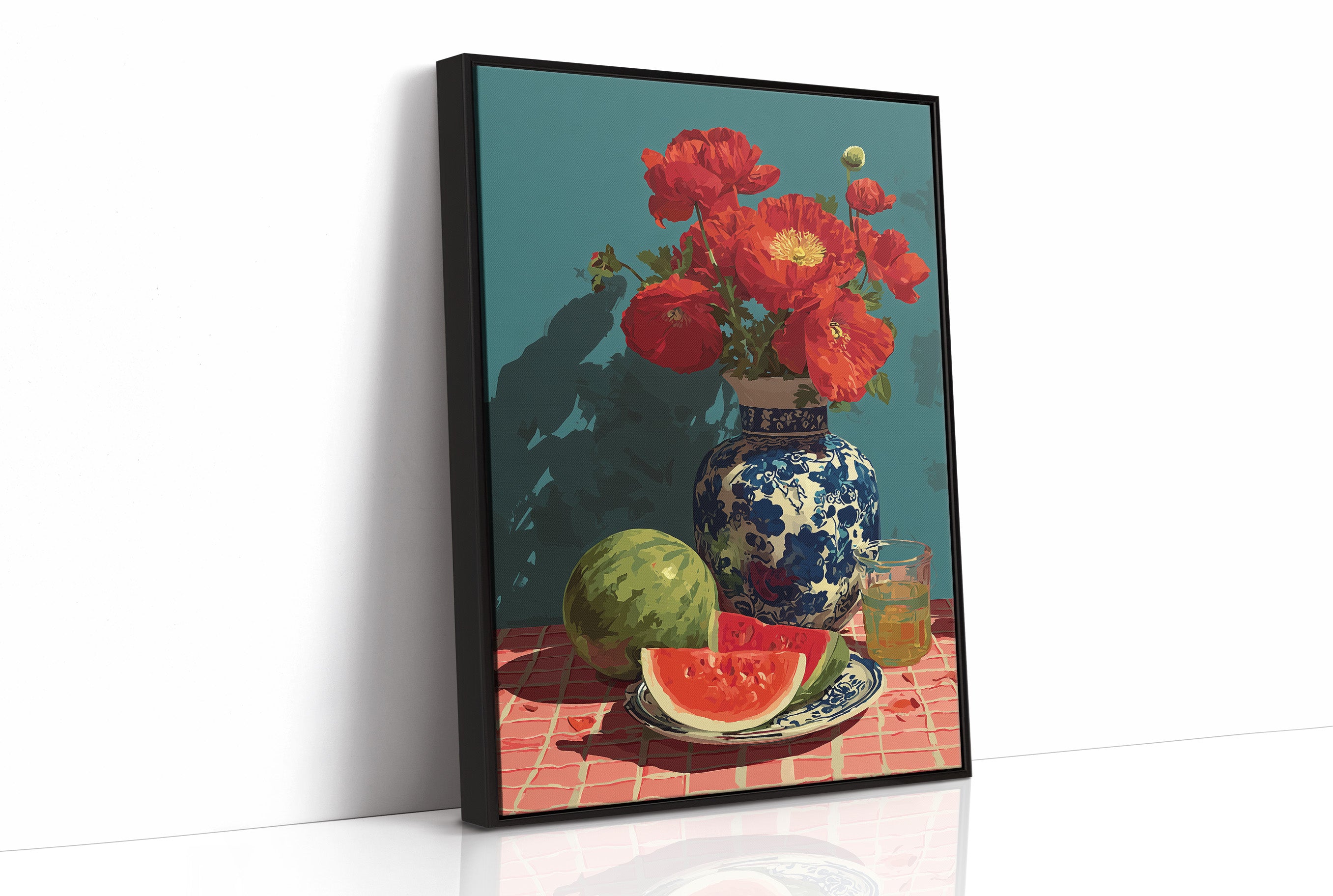 Poppies and Watermelon Slices