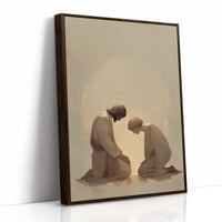 Sacred Moment in Golden Light