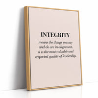Integrity Alignment Leadership Quote