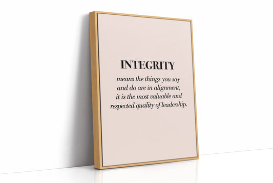 Integrity Alignment Leadership Quote