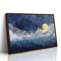 Full Moon Bathes Midnight Waters