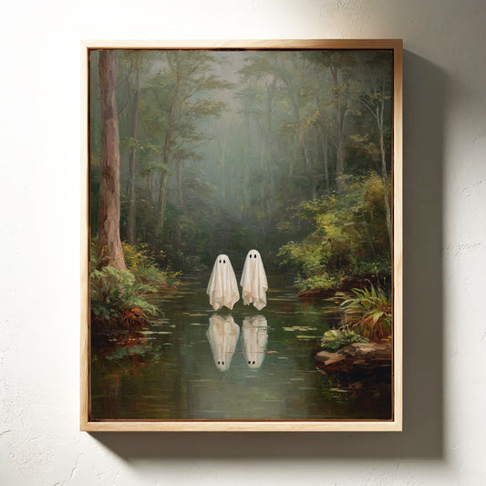 Ethereal Spirits in Misty Waters