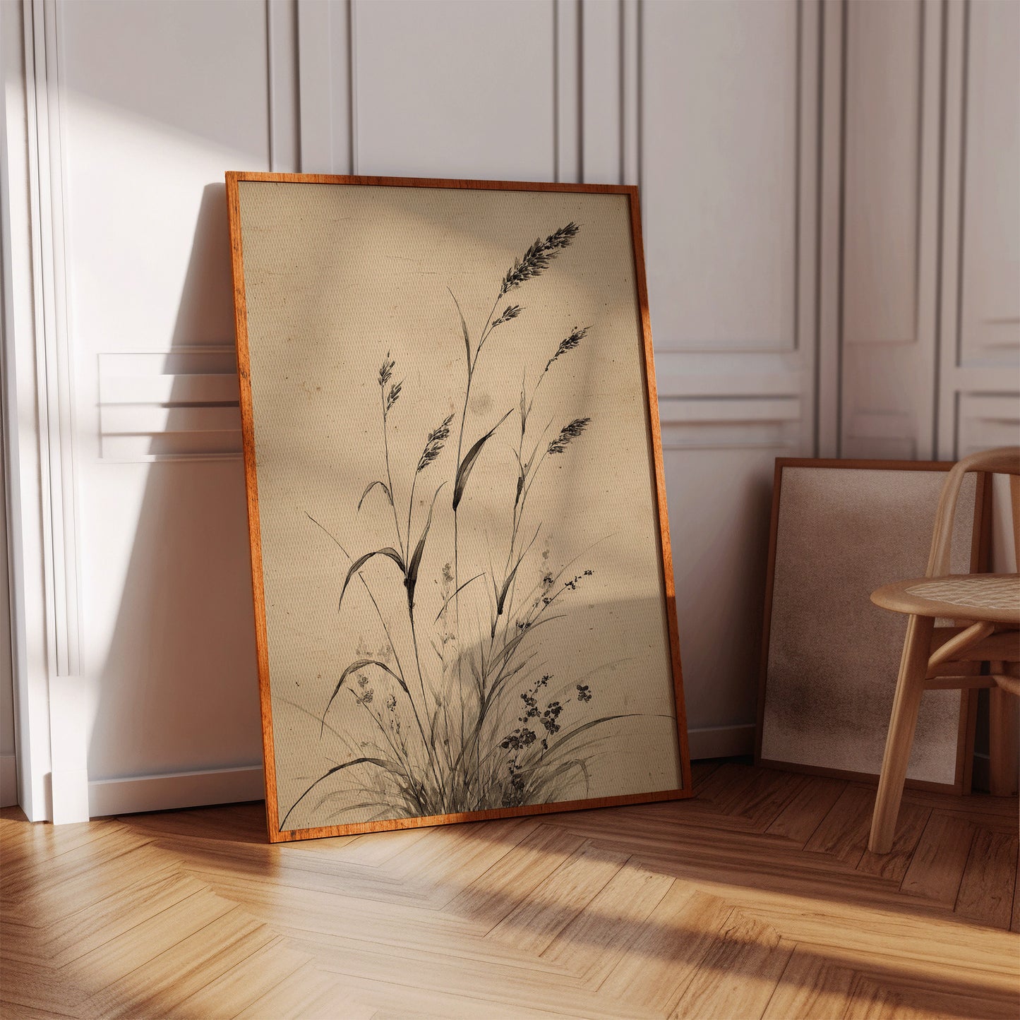 Wild Grasses Bow To Autumn Wind