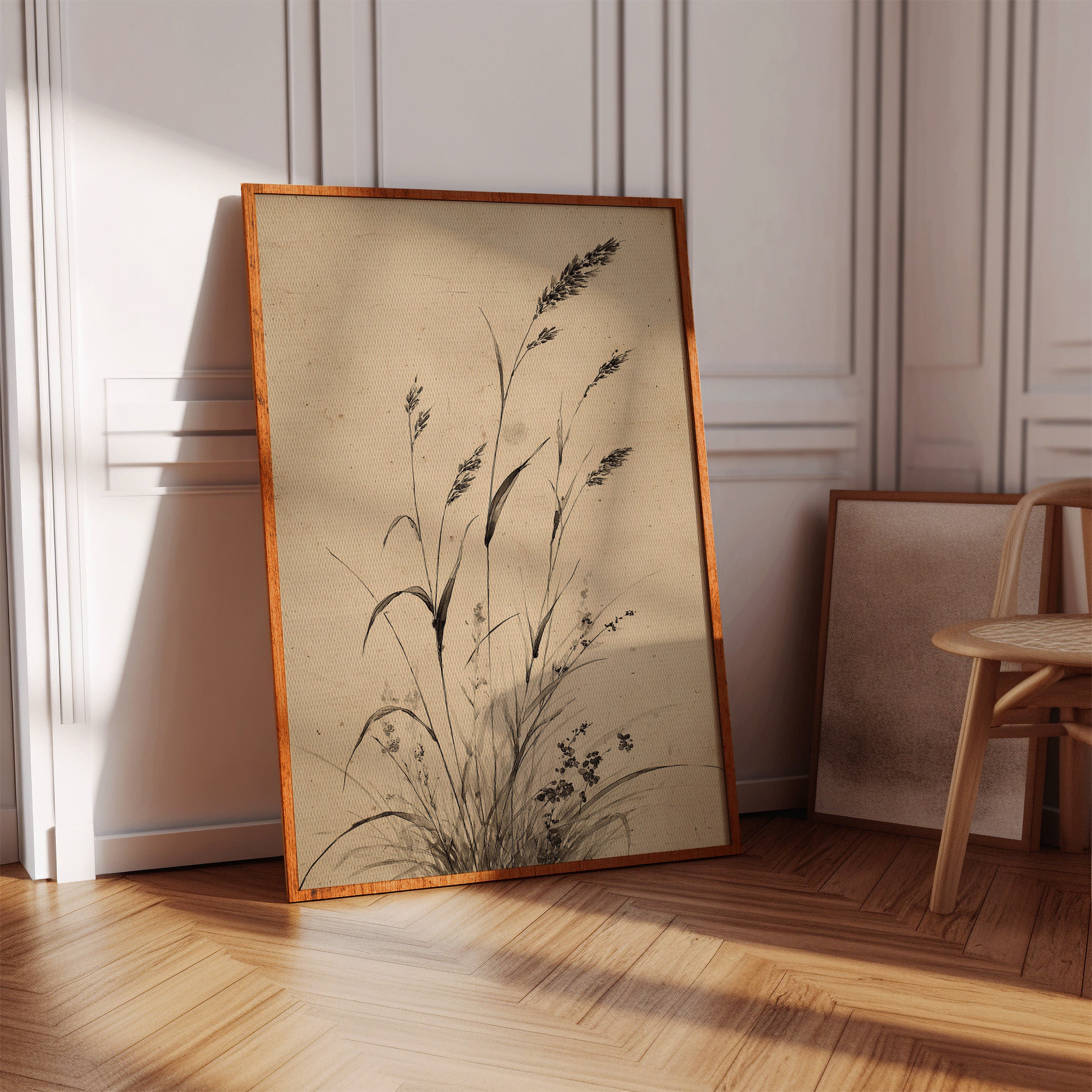 Wild Grasses Bow To Autumn Wind