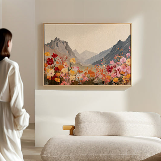 Alpine Meadows Bloom In Coral