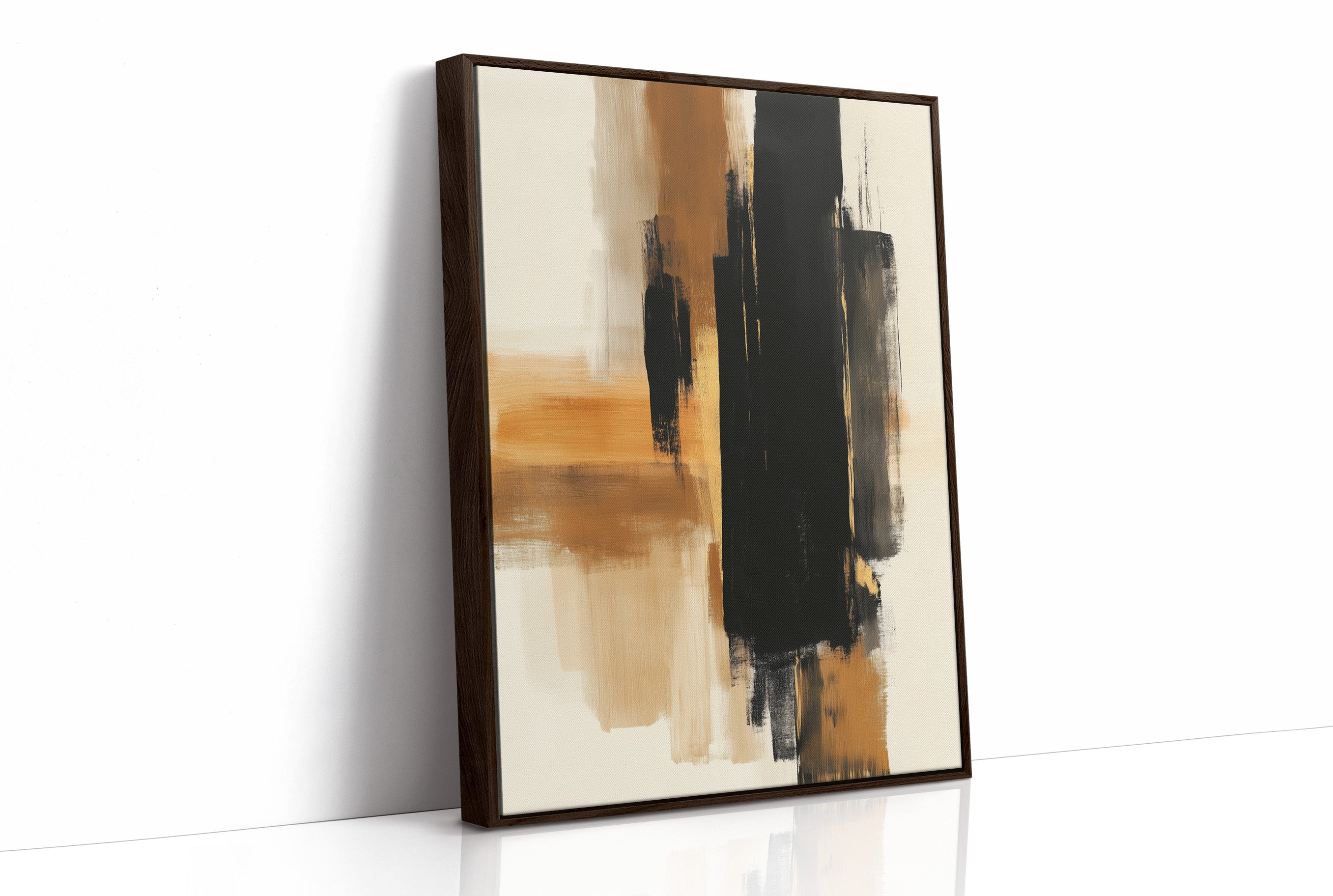 Brushstrokes Dance In Golden Light