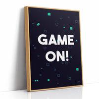 Game On Neon Gamer Art