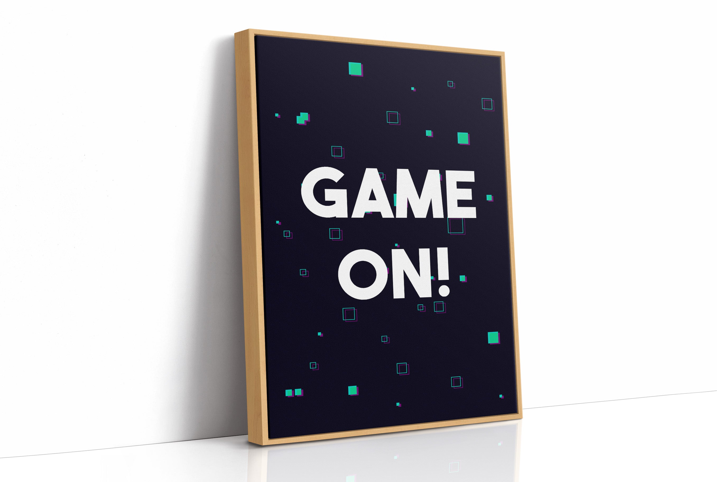 Game On Neon Gamer Art