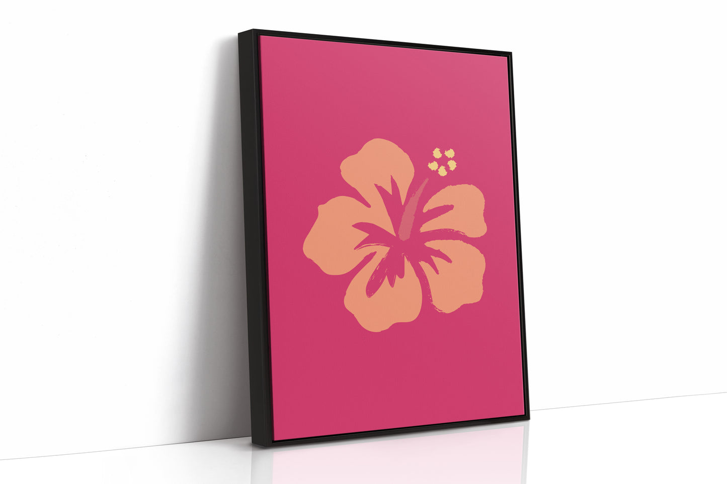 Coral Petals Dance Through Fuchsia
