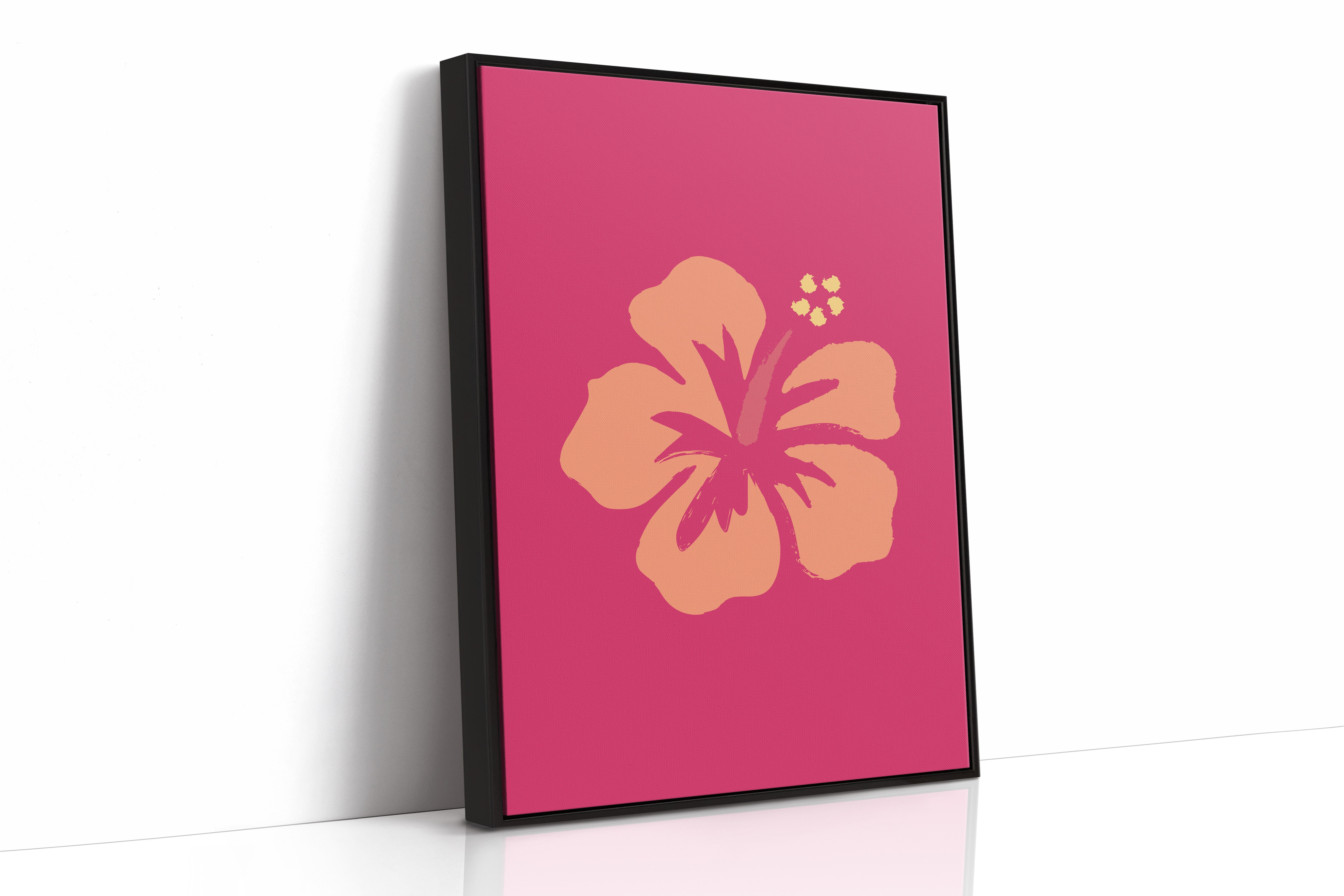 Coral Petals Dance Through Fuchsia
