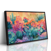 Prickly Pear Bloom, Desert Sunrise