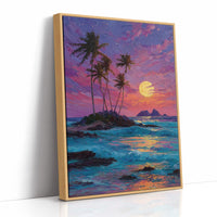 Moonrise Over the Tiny Island